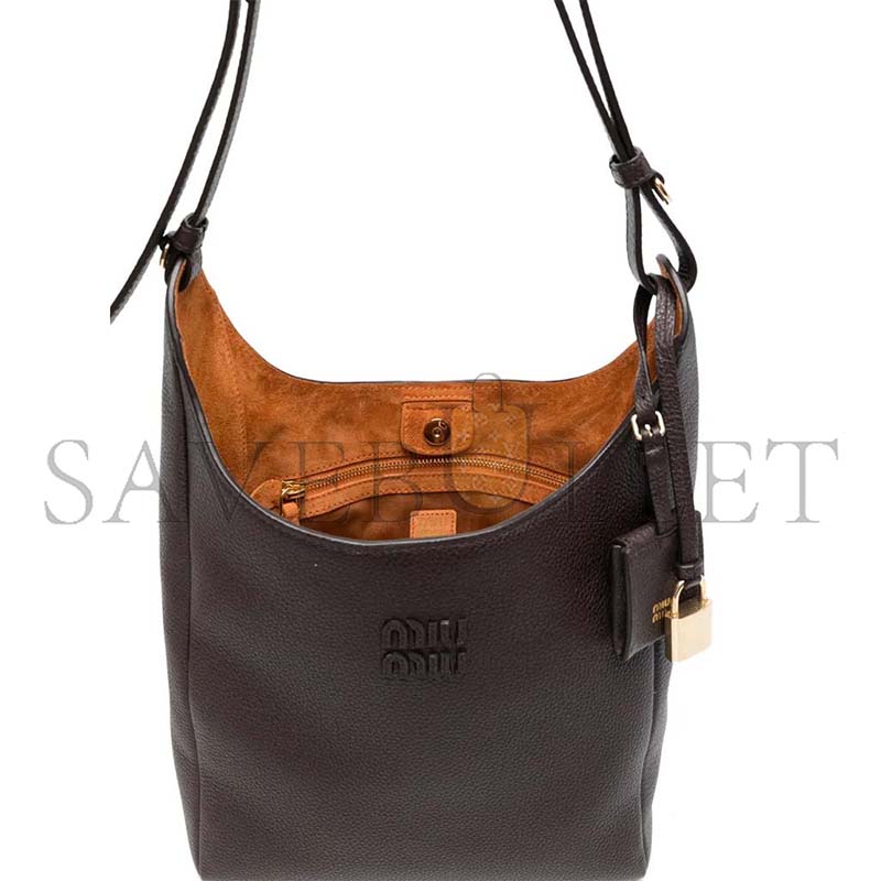 MIU MIU IVY SOFT LEATHER BAG 5BE098 (28*22.5*12cm)